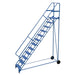 Vestil Steel Roll-A-Fold Ladder 12 Steps LAD-RAF-12-24-G-EZ-Vestil-Access Division