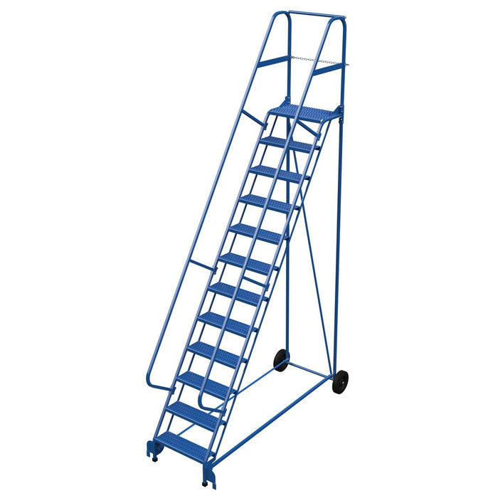 Vestil Steel Roll-A-Fold Ladder 12 Steps LAD-RAF-12-24-G-Vestil-Access Division