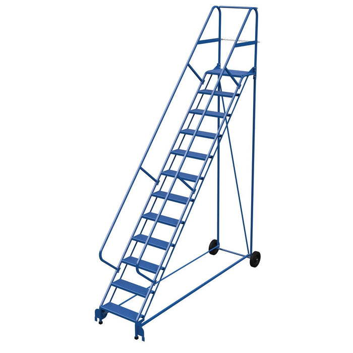 Vestil Steel Roll-A-Fold Ladder 12 Steps LAD-RAF-12-24-P-EZ-Vestil-Access Division