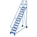 Vestil Steel Roll-A-Fold Ladder 12 Steps LAD-RAF-12-24-P-EZ-Vestil-Access Division