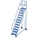 Vestil Steel Roll-A-Fold Ladder 12 Steps LAD-RAF-12-24-P-Vestil-Access Division