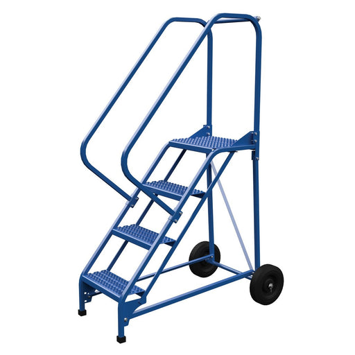 Vestil Steel Roll-A-Fold Ladder 4 Steps LAD-RAF-4-G-EZ-Vestil-Access Division