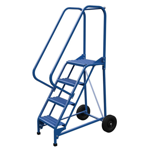 Vestil Steel Roll-A-Fold Ladder 4 Steps LAD-RAF-4-G-Vestil-Access Division