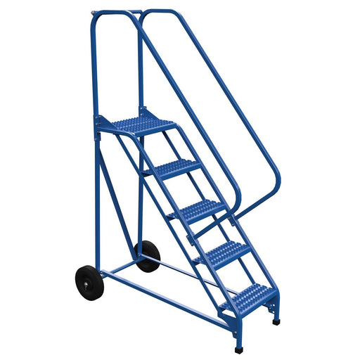 Vestil Steel Roll-A-Fold Ladder 5 Steps LAD-RAF-5-G-EZ-Vestil-Access Division