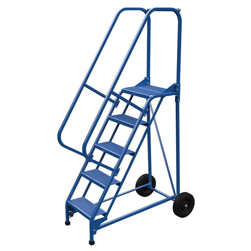 Vestil Steel Roll-A-Fold Ladder 5 Steps LAD-RAF-5-P-Vestil-Access Division