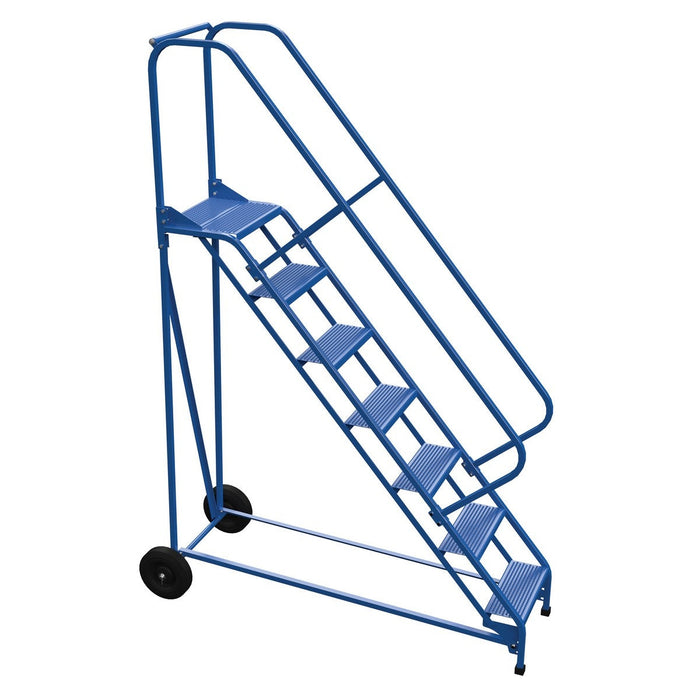 Vestil Steel Roll-A-Fold Ladder 7 Steps LAD-RAF-7-P-EZ-Vestil-Access Division