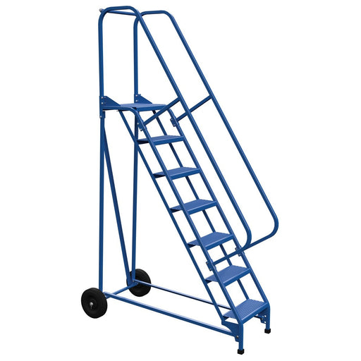 Vestil Steel Roll-A-Fold Ladder 7 Steps LAD-RAF-7-P-Vestil-Access Division