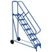 Vestil Steel Roll-A-Fold Ladder 7 Steps LAD-RAF-7-G-EZ-Vestil-Access Division