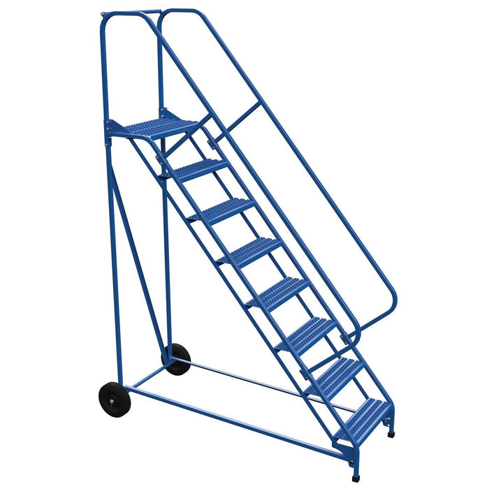 Vestil Steel Roll-A-Fold Ladder 8 Steps LAD-RAF-8-24-G-EZ-Vestil-Access Division