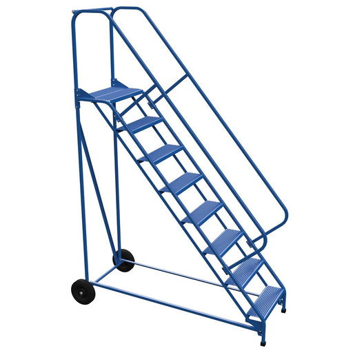 Vestil Steel Roll-A-Fold Ladder 8 Steps LAD-RAF-8-24-P-EZ-Vestil-Access Division