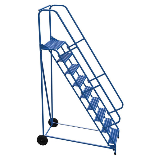 Vestil Steel Roll-A-Fold Ladder 9 Steps LAD-RAF-9-24-G-Vestil-Access Division