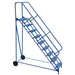 Vestil Steel Roll-A-Fold Ladder 9 Steps LAD-RAF-9-24-P-EZ-Vestil-Access Division