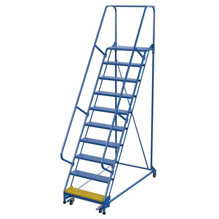 Vestil Steel Standard Slope Ladder 10 Steps LAD-PW-32-10-G-Vestil-Access Division