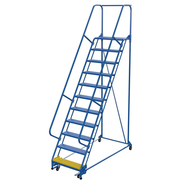 Vestil Steel Standard Slope Ladder 11 Steps LAD-PW-32-11-P-Vestil-Access Division