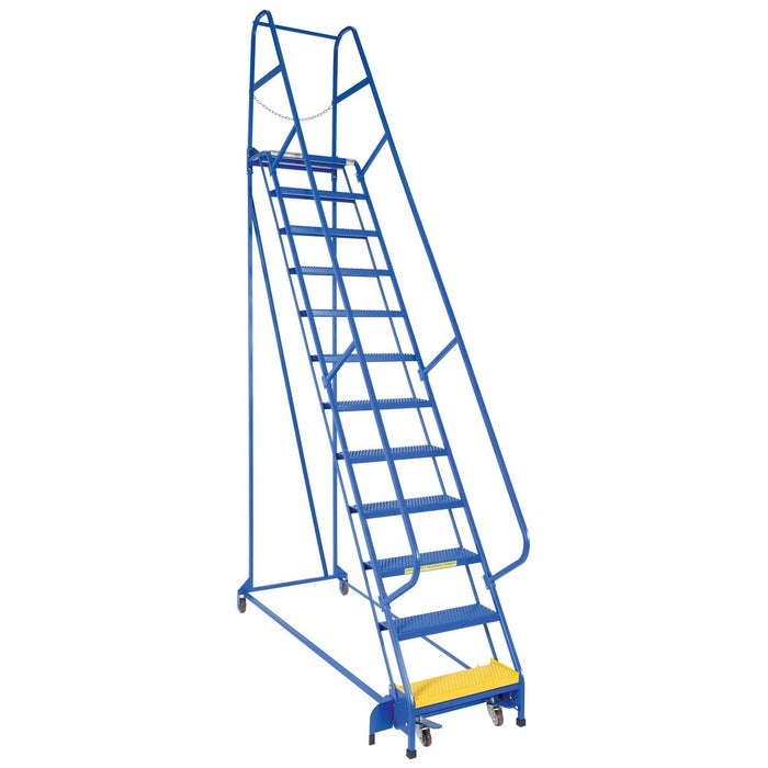 Vestil Steel Standard Slope Ladder 12 Steps LAD-PW-26-12-P-Vestil-Access Division