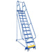 Vestil Steel Standard Slope Ladder 12 Steps LAD-PW-26-12-P-Vestil-Access Division