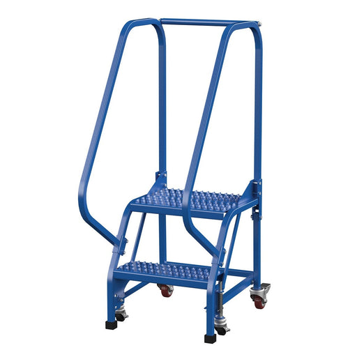 Vestil Steel Standard Slope Ladder 2 Steps LAD-PW-18-2-G-Vestil-Access Division