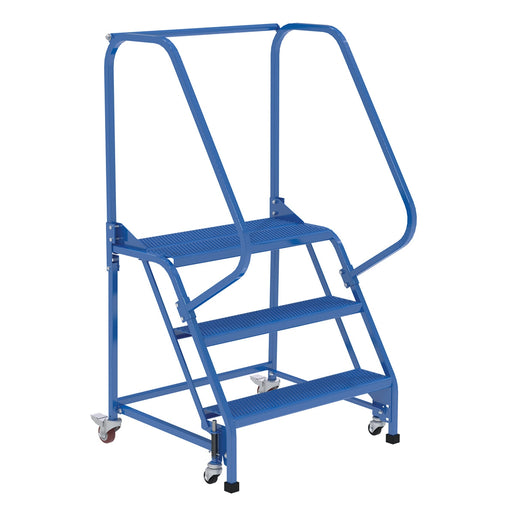 Vestil Steel Standard Slope Ladder 3 Steps LAD-PW-32-3-P-Vestil-Access Division