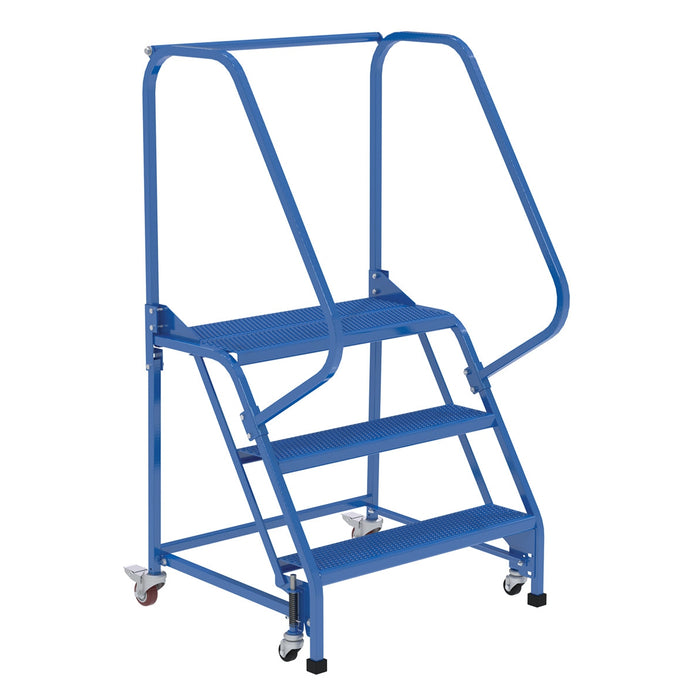 Vestil Steel Standard Slope Ladder 3 Steps LAD-PW-32-3-P-Vestil-Access Division