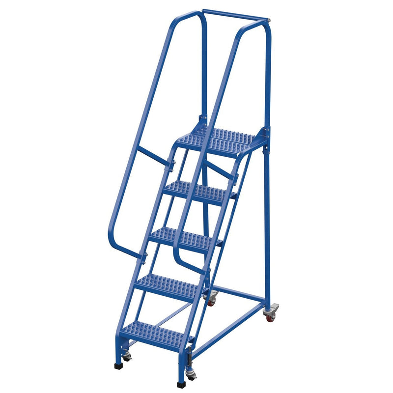 Vestil Steel Standard Slope Ladder 5 Steps LAD-PW-18-5-G-Vestil-Access Division