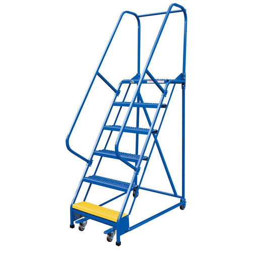 Vestil Steel Standard Slope Ladder 6 Steps LAD-PW-18-6-G-Vestil-Access Division