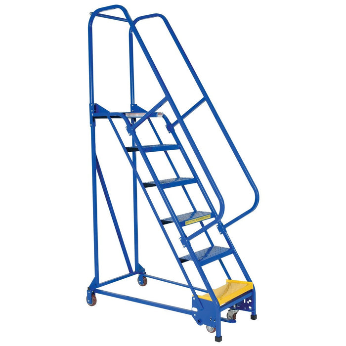 Vestil Steel Standard Slope Ladder 6 Steps LAD-PW-18-6-P-Vestil-Access Division