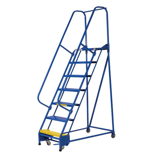 Vestil Steel Standard Slope Ladder 7 Steps LAD-PW-26-7-P-Vestil-Access Division