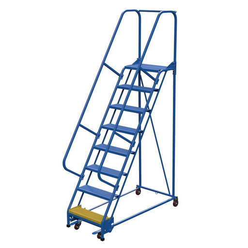 Vestil Steel Standard Slope Ladder 8 Steps LAD-PW-26-8-P-Vestil-Access Division