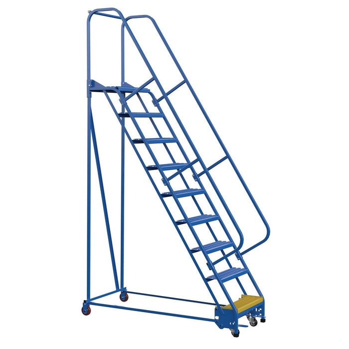 Vestil Steel Standard Slope Ladder 9 Steps LAD-PW-26-9-G-Vestil-Access Division