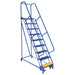 Vestil Steel Standard Slope Ladder 9 Steps LAD-PW-26-9-P-Vestil-Access Division