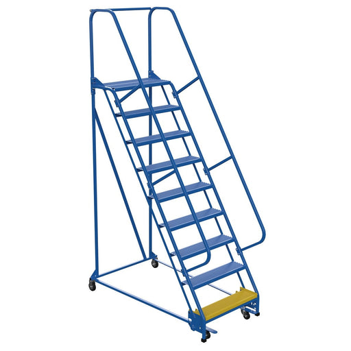 Vestil Steel Standard Slope Ladder 9 Steps LAD-PW-32-9-P-Vestil-Access Division