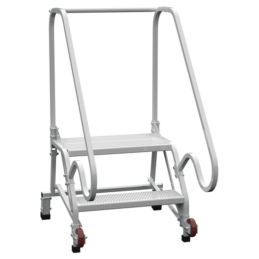 Vestil Steel Tip N Roll FDA Compliant Ladder 2 Steps LAD-TRN-50-2-FDA-Vestil-Access Division