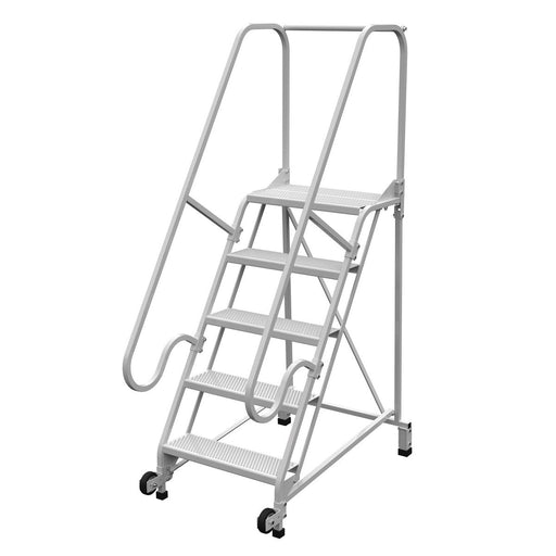 Vestil Steel Tip N Roll FDA Compliant Ladder 5 Steps LAD-TRN-60-5-FDA-Vestil-Access Division