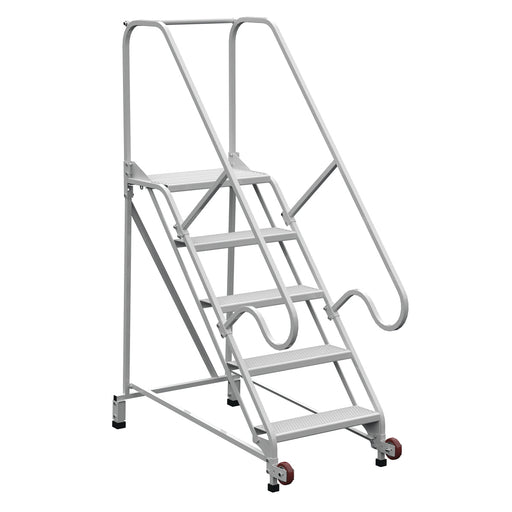 Vestil Steel Tip N Roll FDA Compliant Ladder 5 Steps LAD-TRN-50-5-FDA-Vestil-Access Division