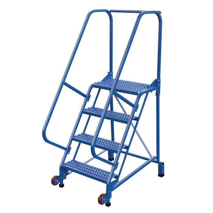 Vestil Steel Tip N Roll Ladder 4 Steps LAD-TRN-60-4-G-Vestil-Access Division