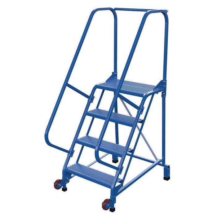 Vestil Steel Tip N Roll Ladder 4 Steps LAD-TRN-60-4-P-Vestil-Access Division