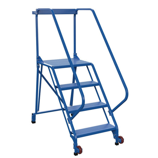 Vestil Steel Tip N Roll Ladder 4 Steps LAD-TRS-50-4-P-Vestil-Access Division
