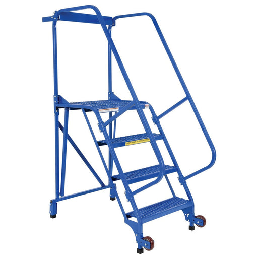 Vestil Steel Tip N Roll Ladder 4 Steps LAD-TRS-60-4-G-Vestil-Access Division