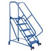 Vestil Steel Tip N Roll Ladder 5 Steps LAD-TRN-50-5-P-Vestil-Access Division