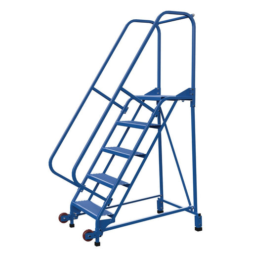 Vestil Steel Tip N Roll Ladder 5 Steps LAD-TRN-60-5-P-Vestil-Access Division