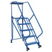 Vestil Steel Tip N Roll Ladder 5 Steps LAD-TRS-50-5-P-Vestil-Access Division