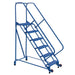 Vestil Steel Tip N Roll Ladder 6 Steps LAD-TRN-50-6-G-Vestil-Access Division